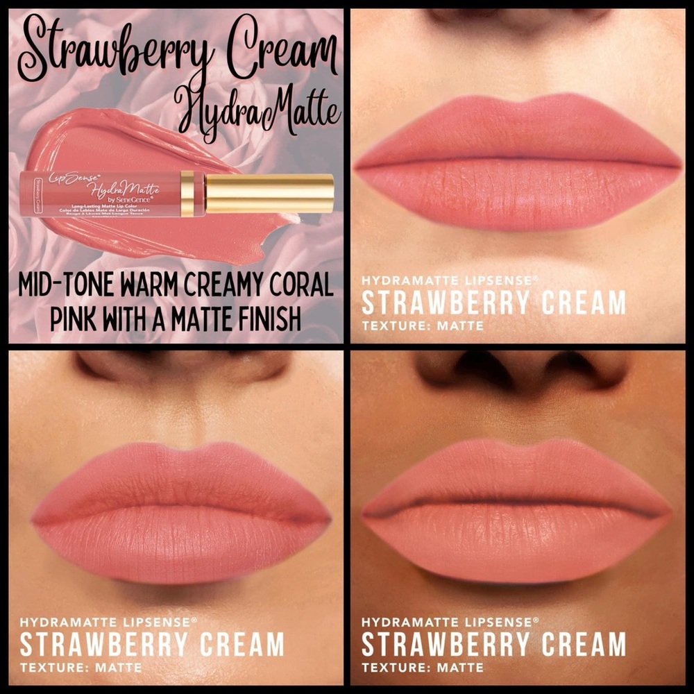 BRAND NEW SEALED! LipSense Limited Edition Strawberry Cream HydraMatte Lip Color